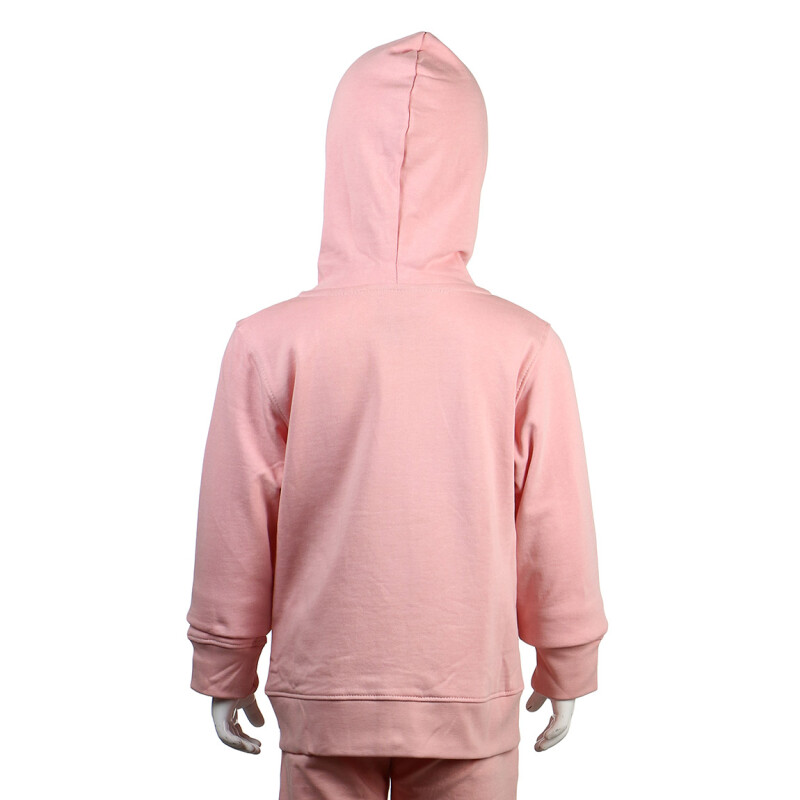 Austral GIRLS COTTON JACKET WITH HOOD- PINK Rosado