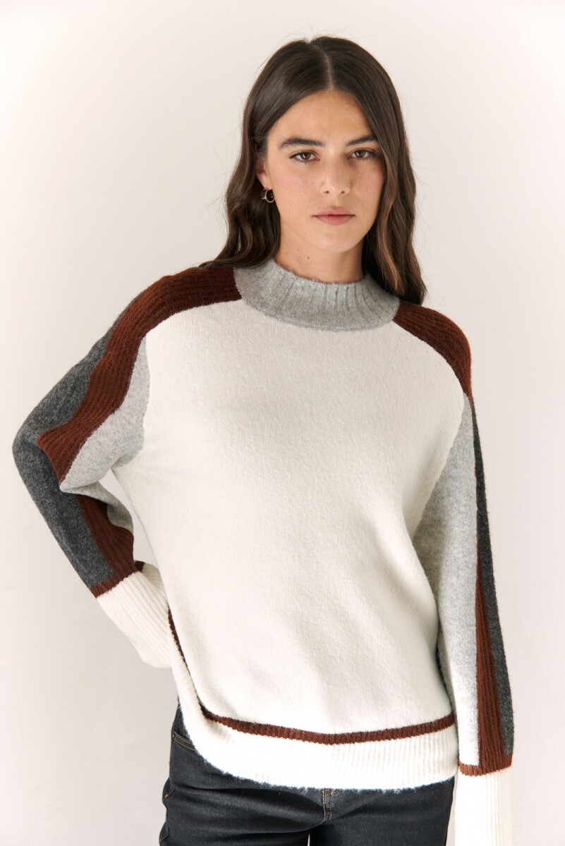 POLERA BYBLOS - NATURAL 