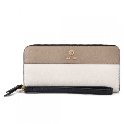 Small leather good Lockup 9 Slg Zip Arnd Wrst Wlt Milk Multi