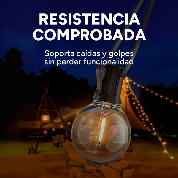 Guirnalda 25 Luz Cálida 7,5 M Interior Exterior Variante Calida