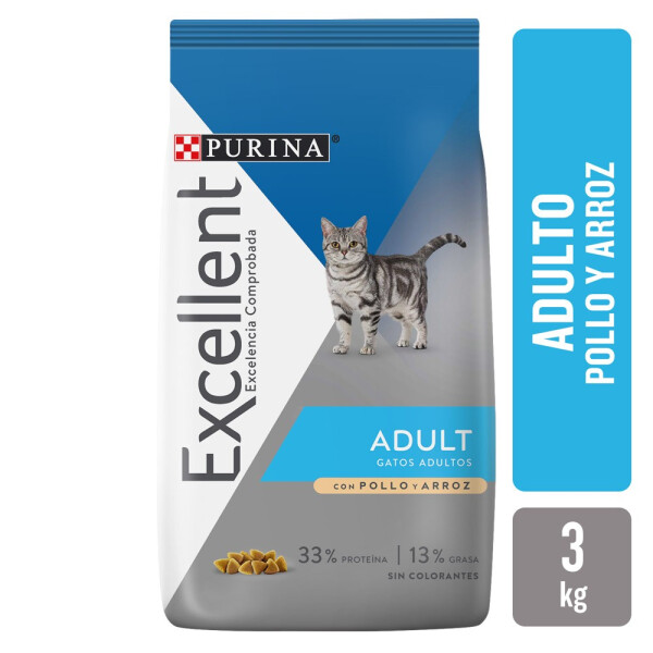 ALIMENTO EXCELLENT ADULT CAT SMART 3KG ALIMENTO EXCELLENT ADULT CAT SMART 3KG