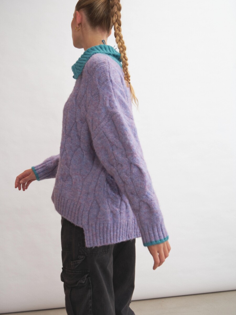 Sweater Polo - Lila 