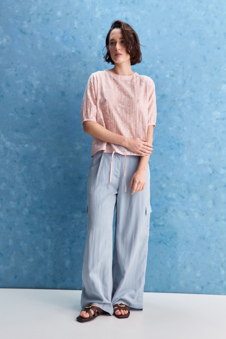 PANTALÓN CARLI Celeste Grisáceo