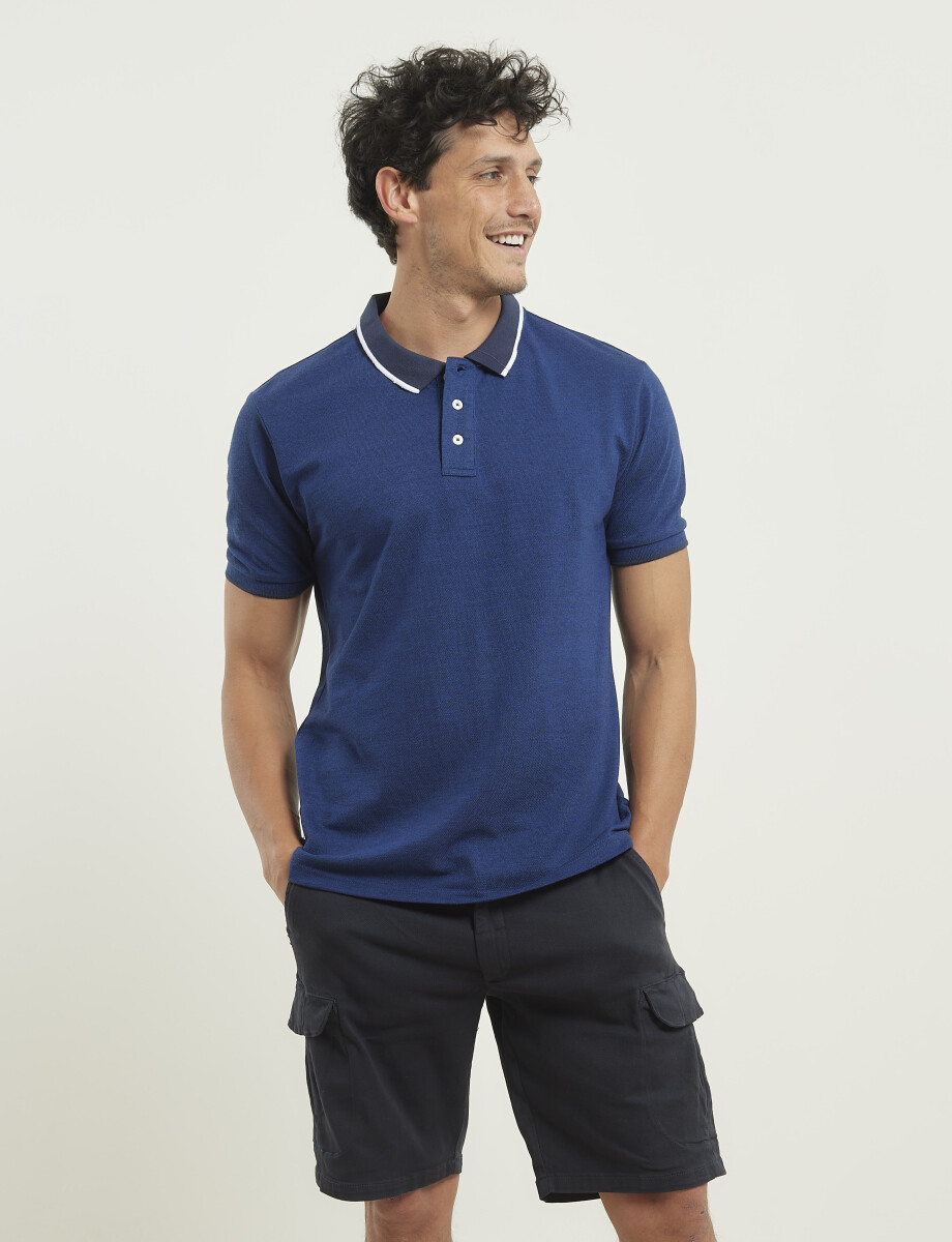 520906 REMERA NAVIGATOR Azul Piedra Melange