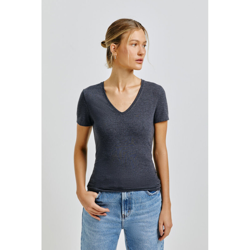 BLUSA MM FEM PRETO MESCLA