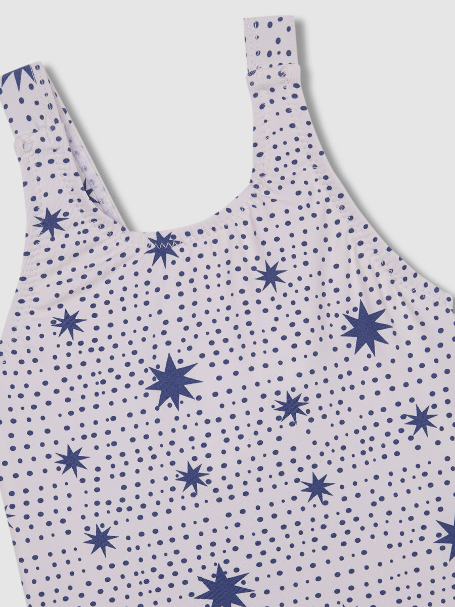 Bañador Print Estrellas Azules Azul Medio Oscuro