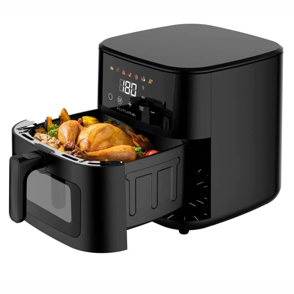 FREIDORA SIN ACEITE DIGITAL 1700W NEGRO FUTURA FUT-AF80DB 8LT