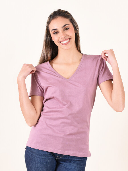 REMERA BASICA AMELIE LAVANDA