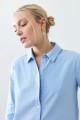 Camisa oxford celeste