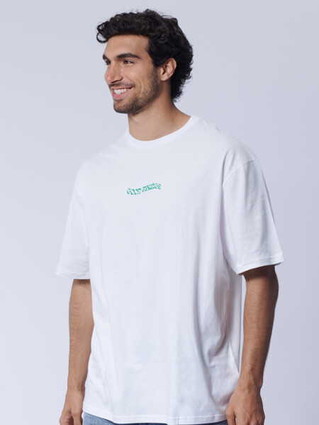 Remera oversize Good Things Blanca