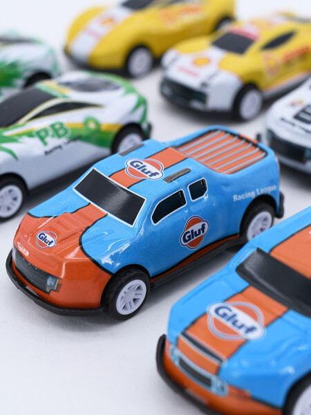 AUTITOS A FRICCION 8 PIEZAS MULTICOLOR