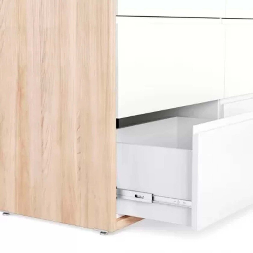 ROCKY 6 CAJONES MDF-Y-MADERA BLANCO CÓMODA KIDS 6C