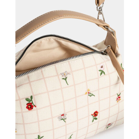 Bandolera Canvas Flores Estampado Flores