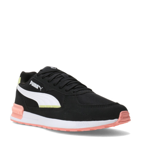Championes de Mujer Puma Graviton Wns Negro - Blanco - Verde Agua