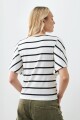 Remera rayada crudo