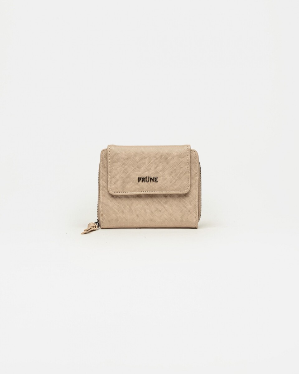 Billetera Hadley en efecto cuero - Natural 