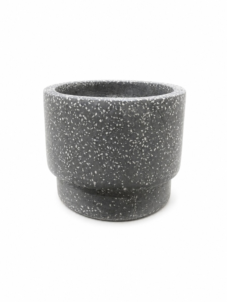 MACETA TERRAZO GRIS T MACETA TERRAZO GRIS T