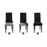 Funda Cubre Sillas Universal Comedor Elastizada Lavable X3 Color Variante GRISOSCURO