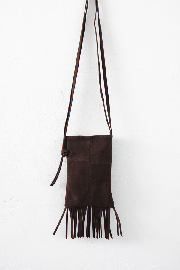 MINI BAG SUEDE MARRON