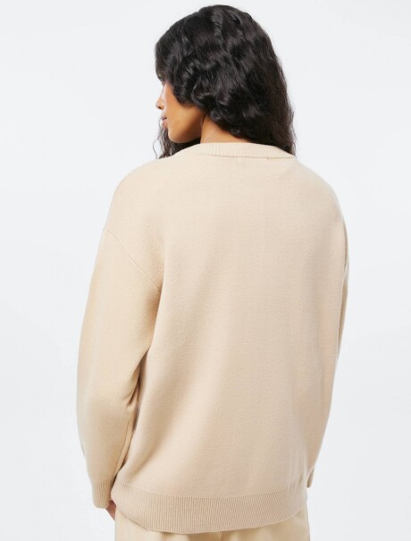 BUZO DE PUNTO - MARRÓN BEIGE