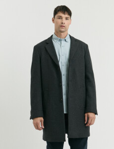 300260 SOBRETODO HARRINGTON LABEL Gris Oscuro