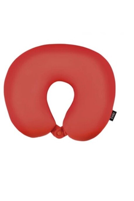 Almohada de viaje relleno Microesferas Roja