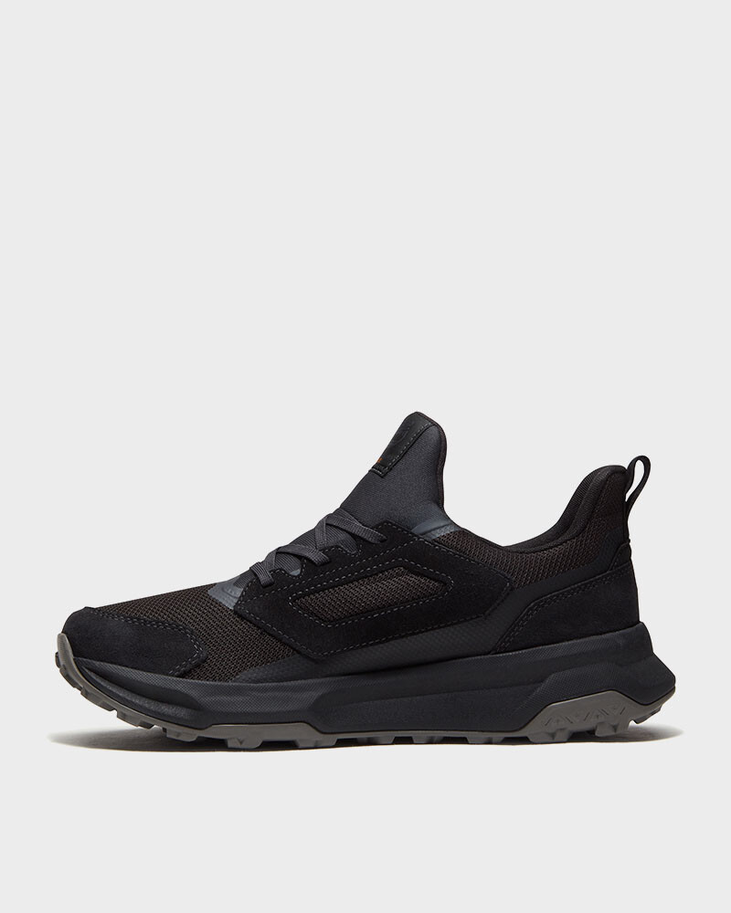 Low Lace Up Sneaker Black Mesh
