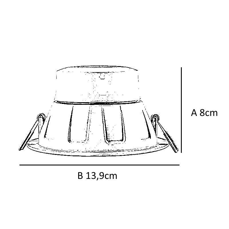 SPOT SMALU LED EMB. 9W 2700K BLANCO SPOT SMALU LED EMB. 9W 2700K BLANCO