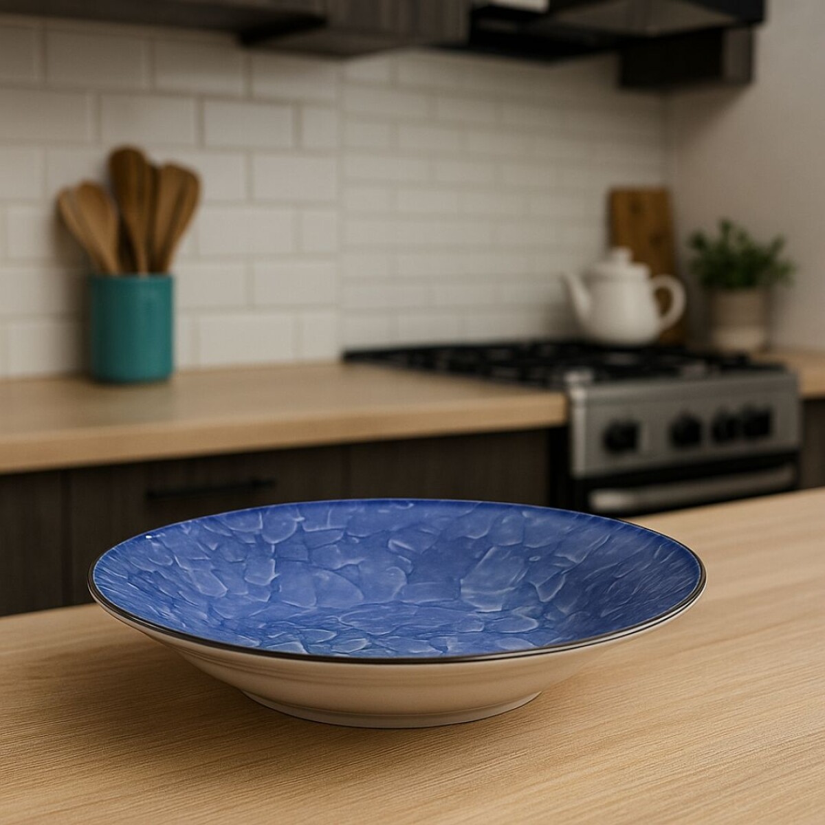 PLATO DE CERAMICA HONDO SKY 23CM 