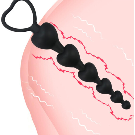 Vara Anal Corazones Negros Vara Anal Corazones Negros