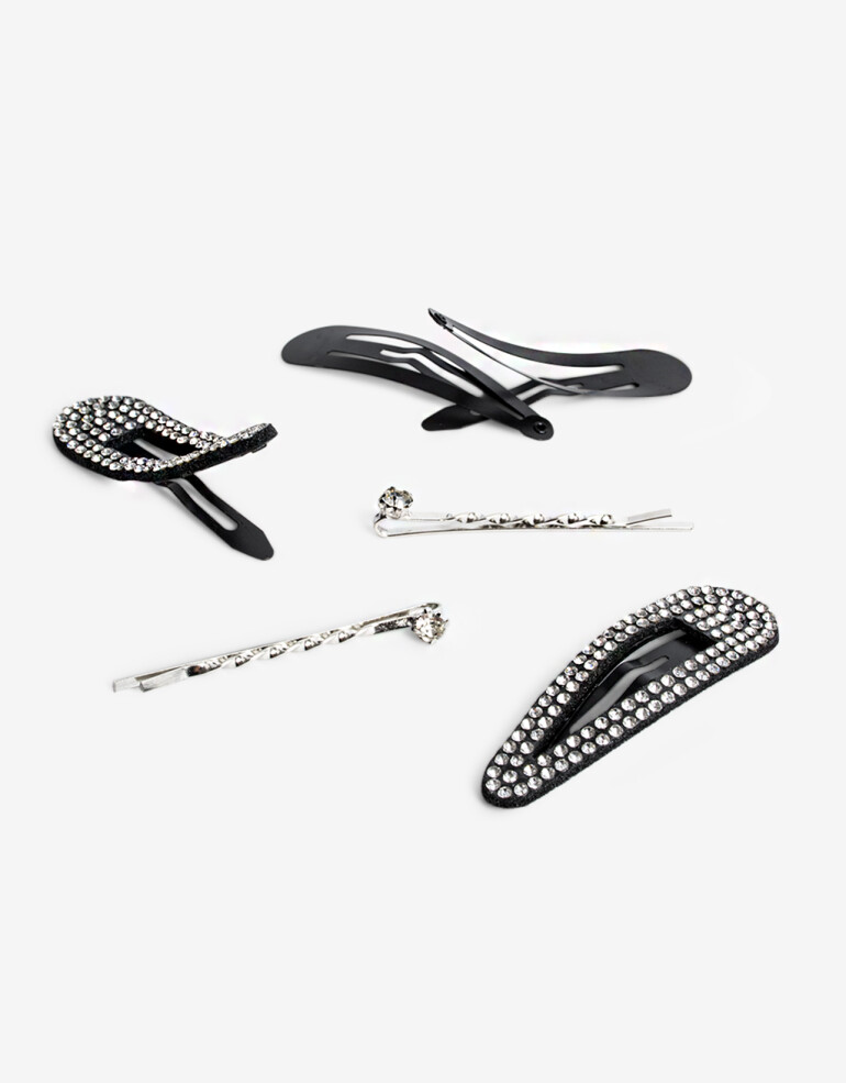 Horquillas Set Strass Set De Horquillas - Combinacion Bicolor