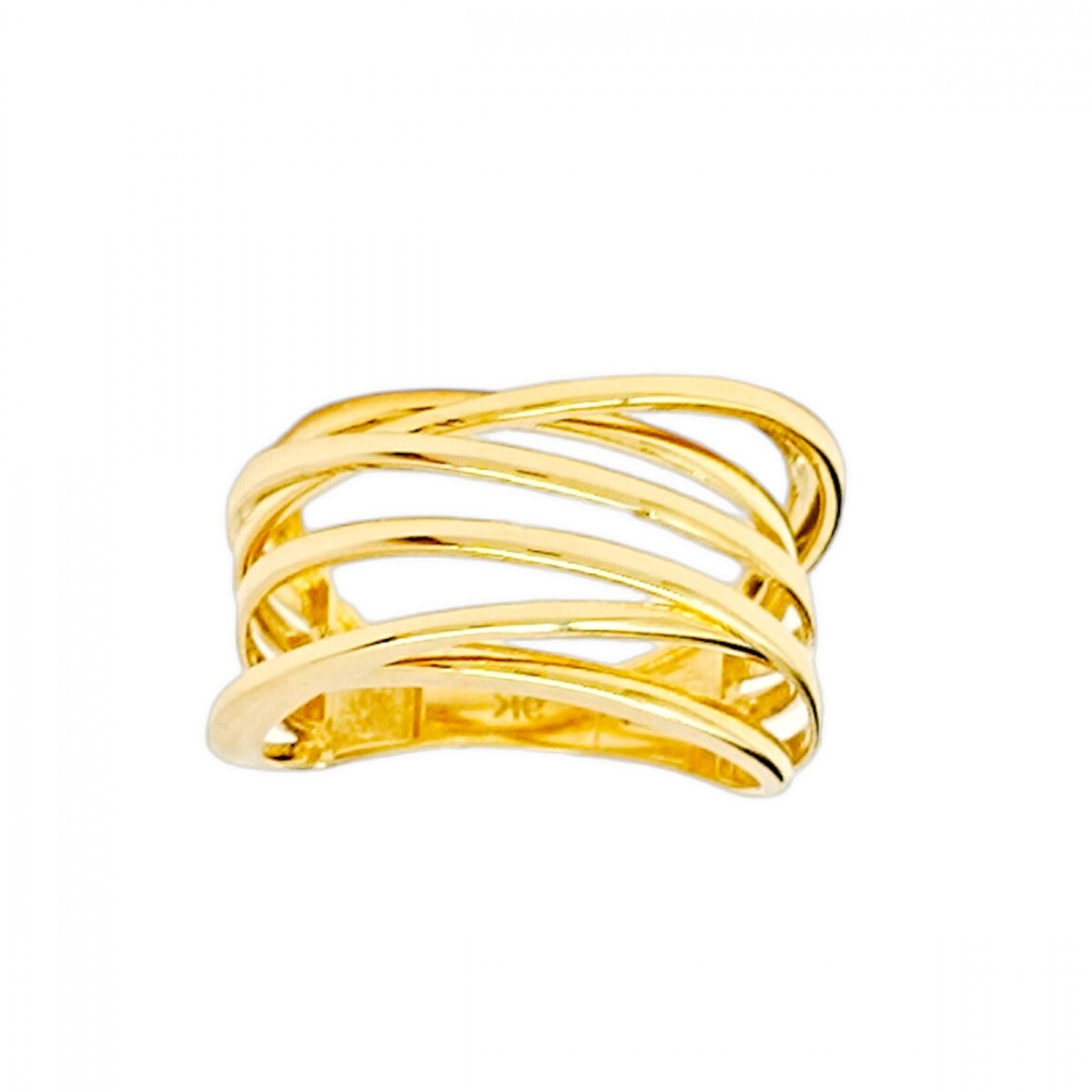 Anillo Hilos -Oro bajo-Sin piedra-AN8236 - sinpiedra 