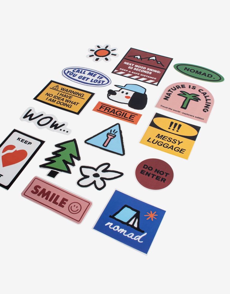 Viajes Varios Set De Stickers Para Equipaje. - Combinacion Multicolor