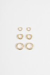 Set aros acero dorado