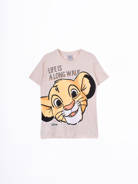 REMERA SIMBA BEIGE