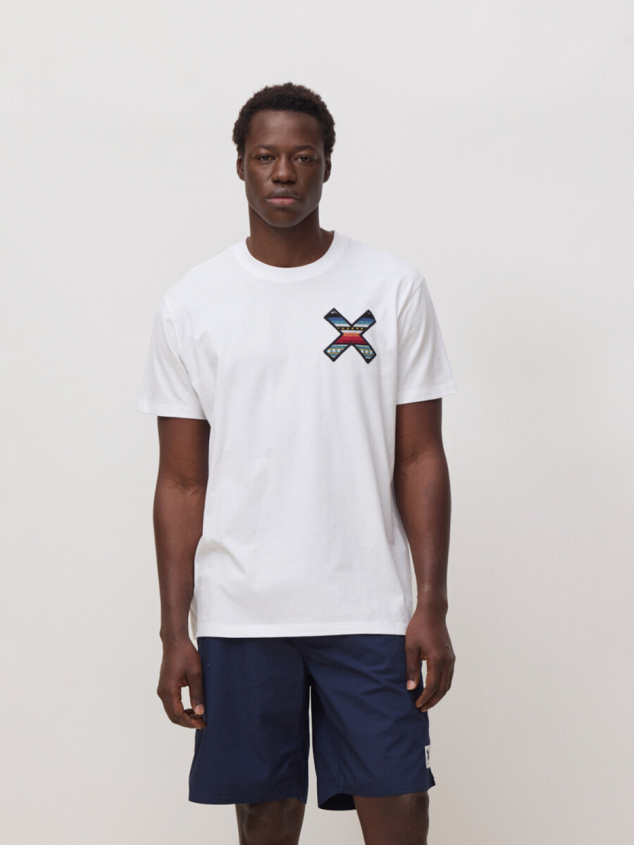 Remera Classic Blue Banana - White 