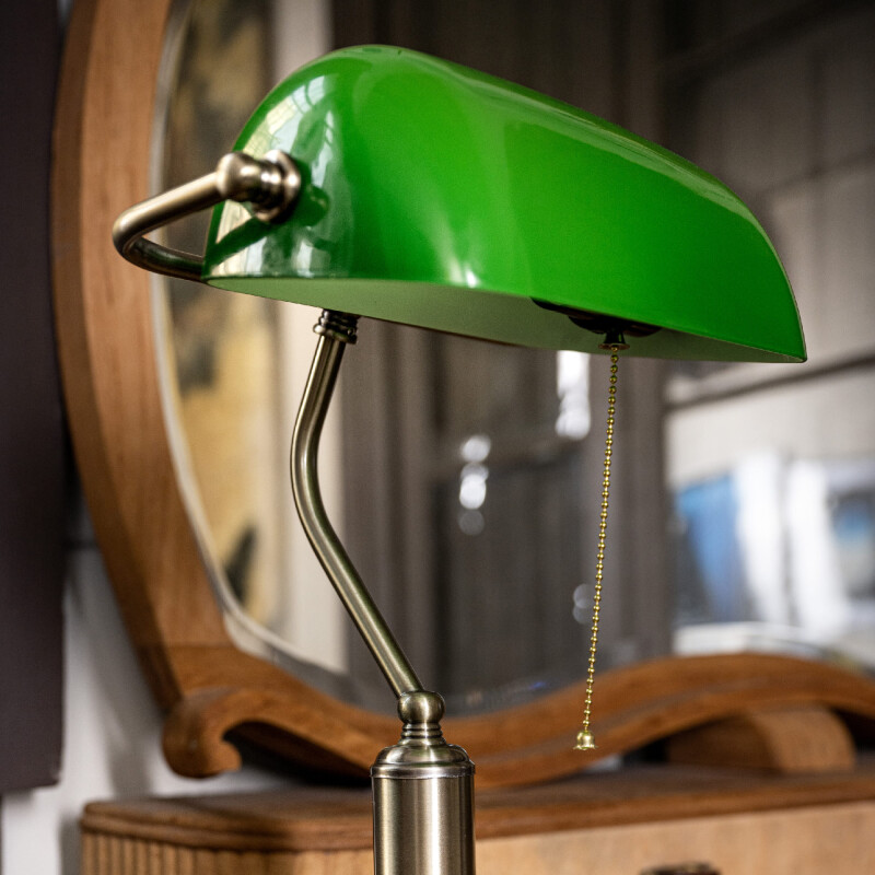 Lámpara de mesa Milenka verde