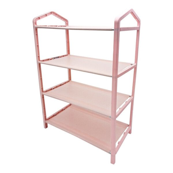 Zapatera Estantería Rack Organizador Zapatos 4 Estantes Variante Color Rosado