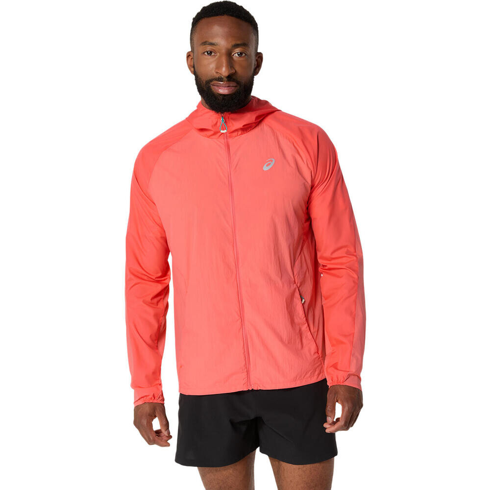 Casaca Running Road Packable Jacket Hombre Coral Reef