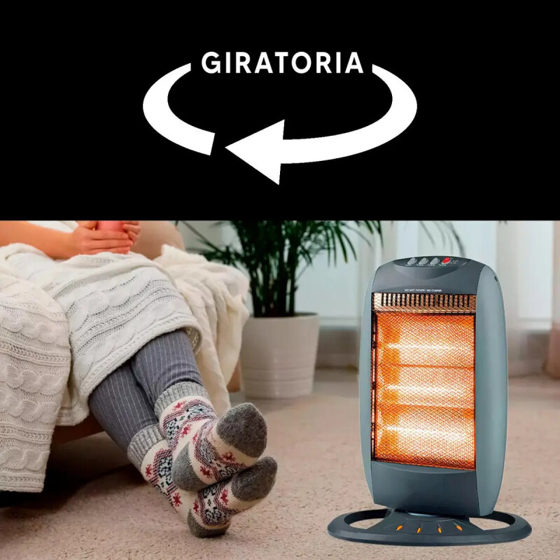 Estufa Halogena Punktal Giratoria Potencia 3 Niveles 222 Dim Color Gris Estufa Halogena Punktal Giratoria Potencia 3 Niveles 222 Dim Color Gris