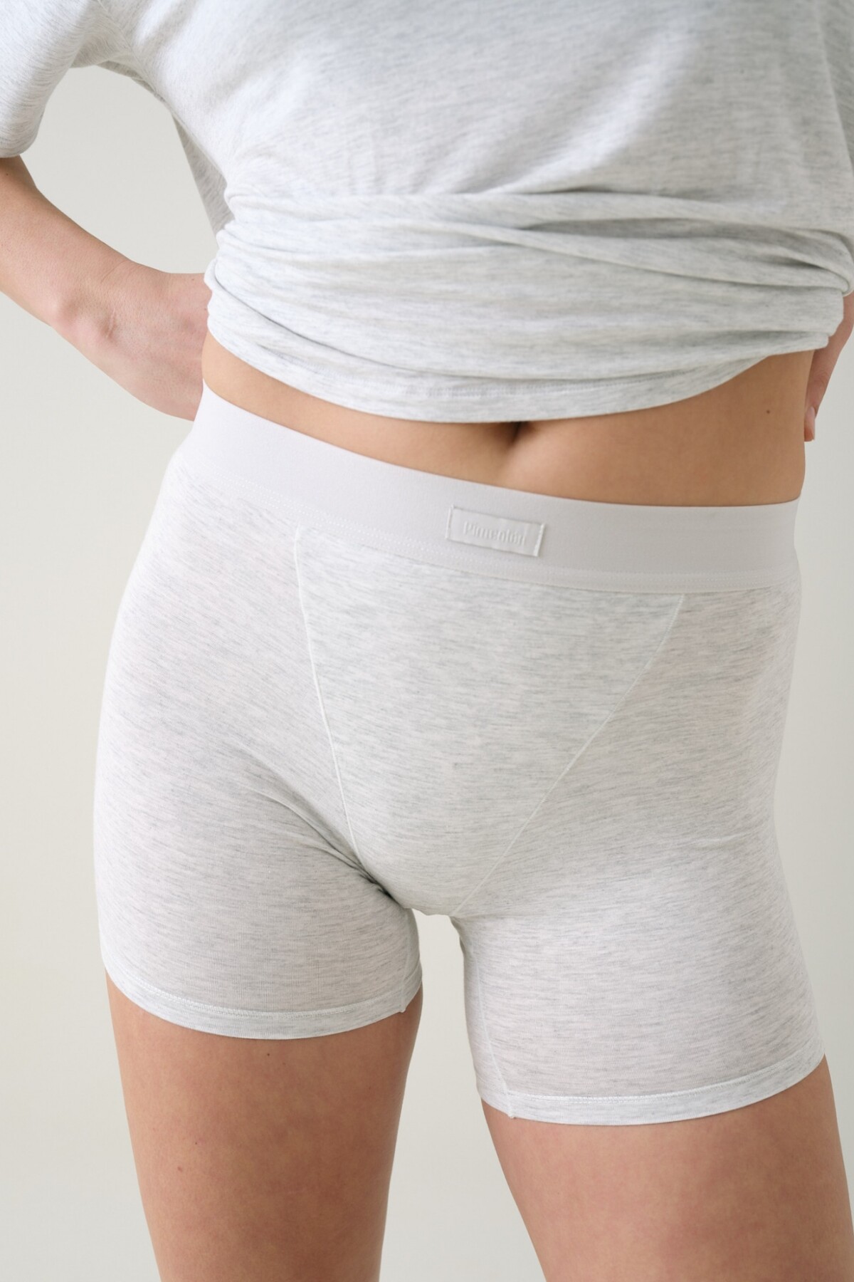 Short Boxer Viscosa Gris Melange