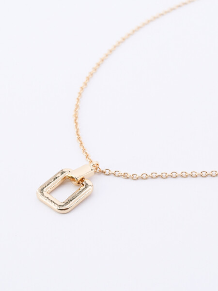 CADENA CON DIJE ESLABON DORADO