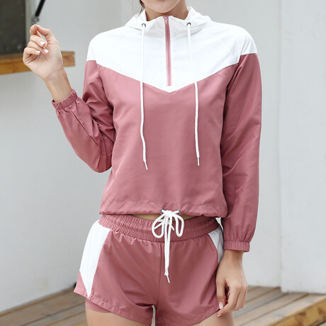 Conjunto Deportivo Dama X7 Calza Top Short Legging Rosa
