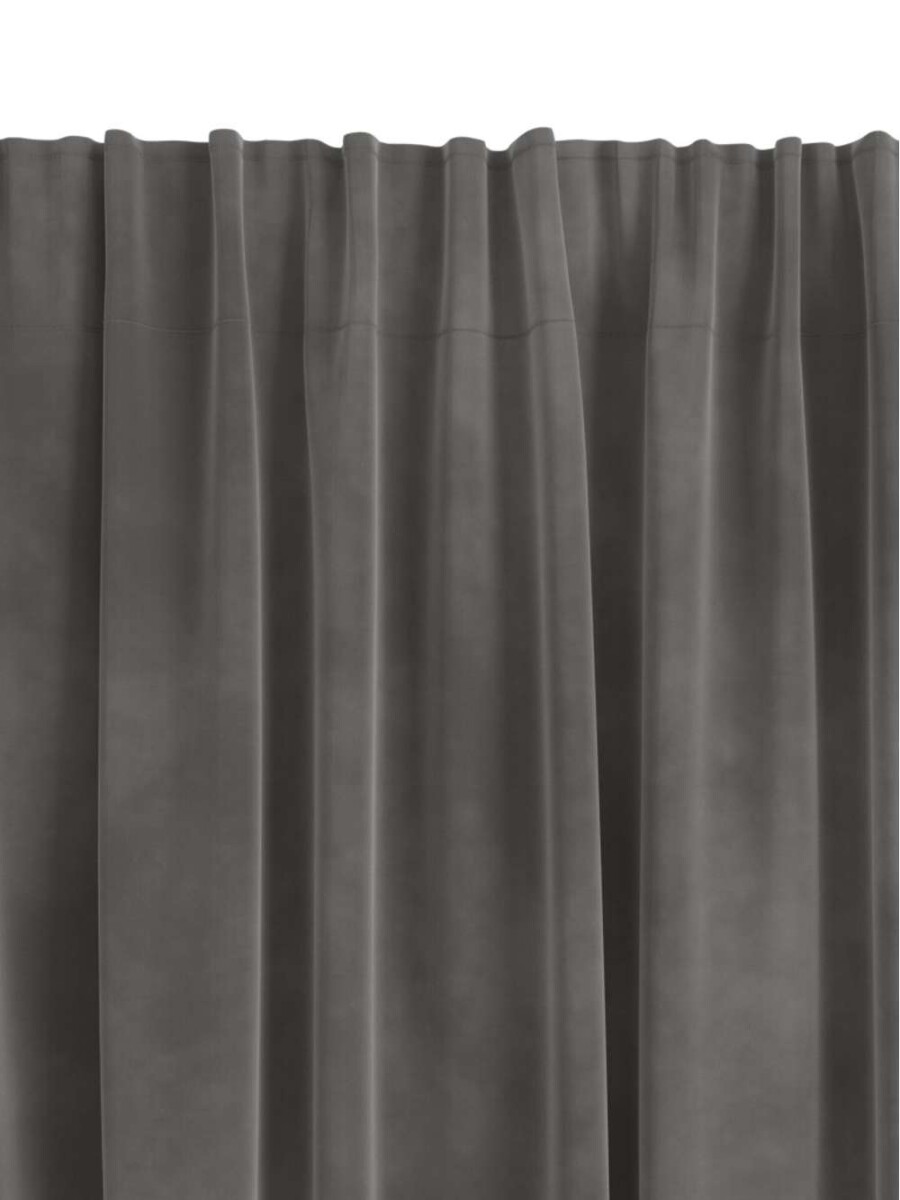 Cortina Austra 1X140X300 Terciopelo - Gris 