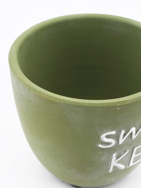 MACETA SMILE VERDE (V)