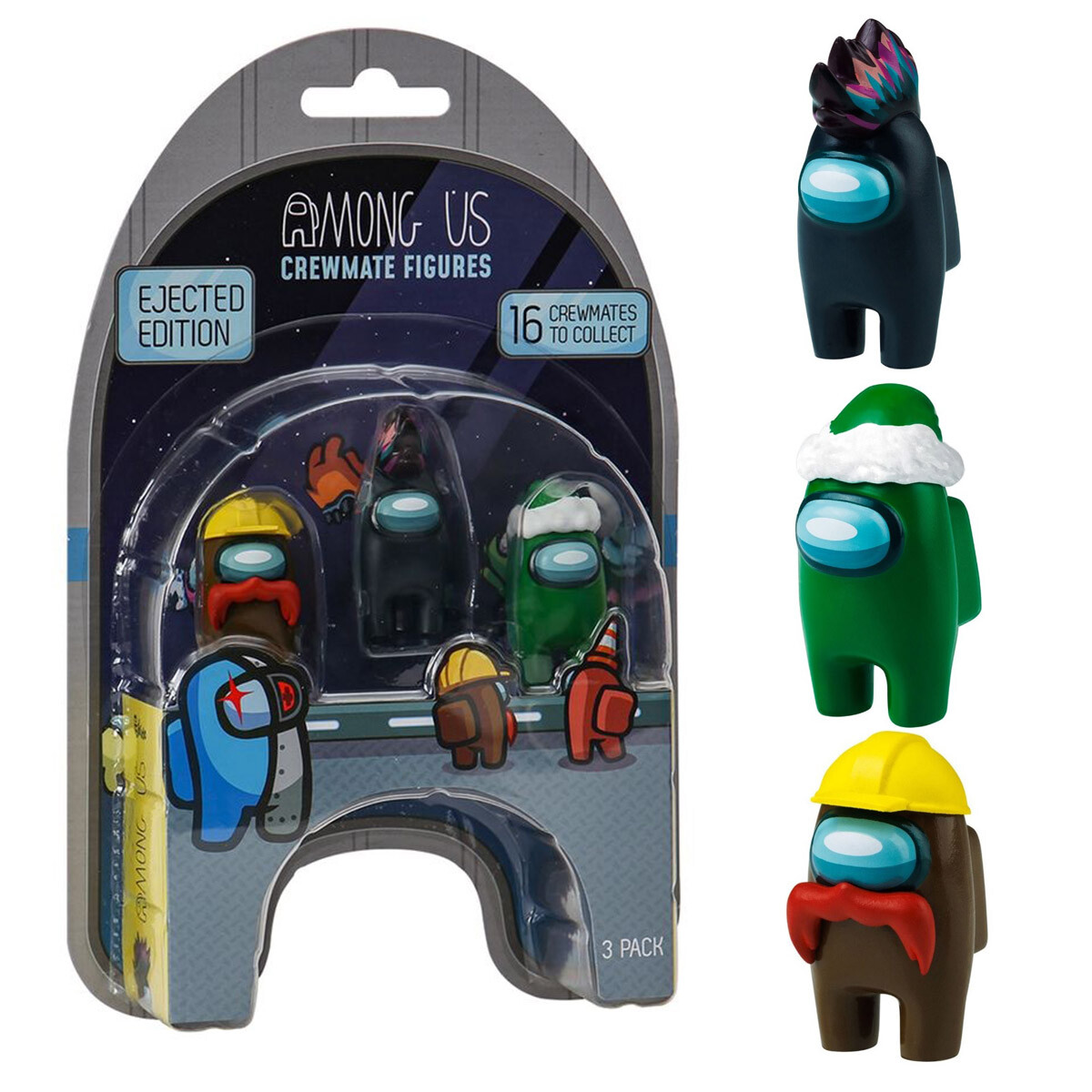 Figuras Muñecos Among Us + Accesorios x3 Original - 2 