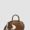 Bowling Cartera Bowling Con Charm - Marron Chocolate