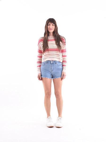 SHORT PAULA AZUL CLARO