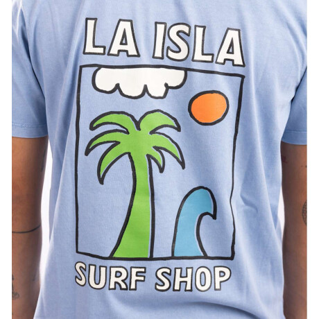 Remera La Isla Elementos Bay blue mineral
