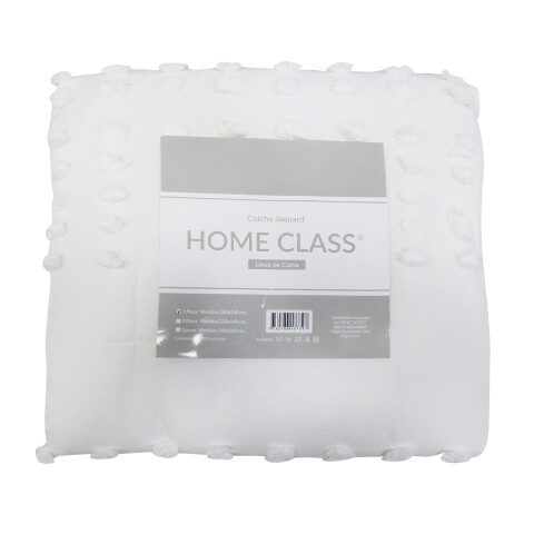 Colcha Nordico con Pompón Richmond 2 Plazas 220 x 240 cm AMY 99 BLANCO